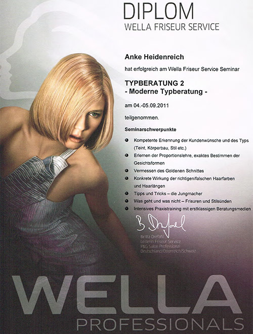 Diplom Wella Typberatung 2 von Anke Heidenreich